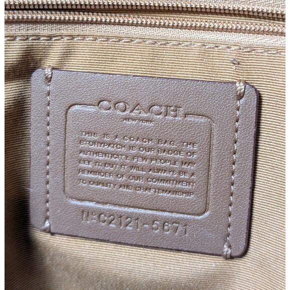 Coach 5671 Court Backpack Signature Canvas & Pebble Leather Light Khaki Petunia main image 5